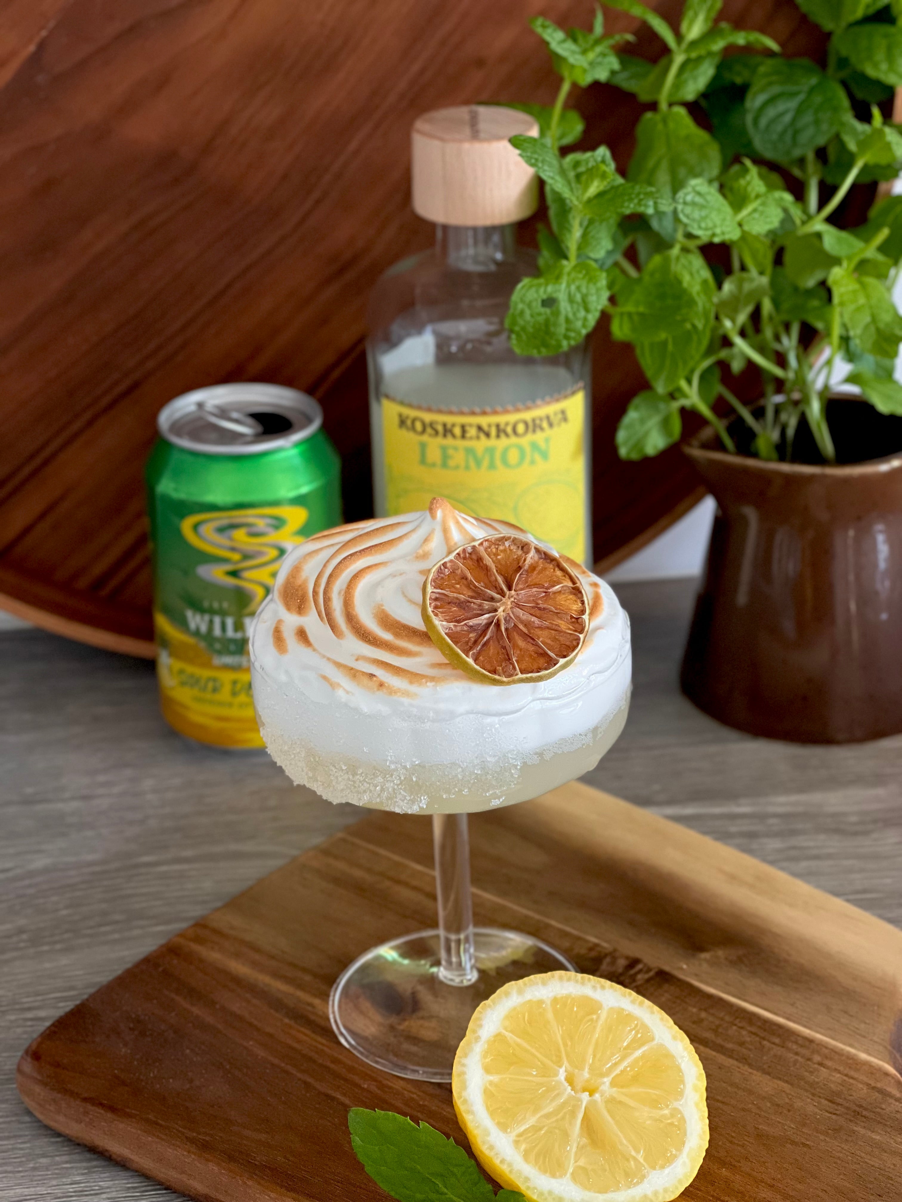 Lemon maräng cocktail