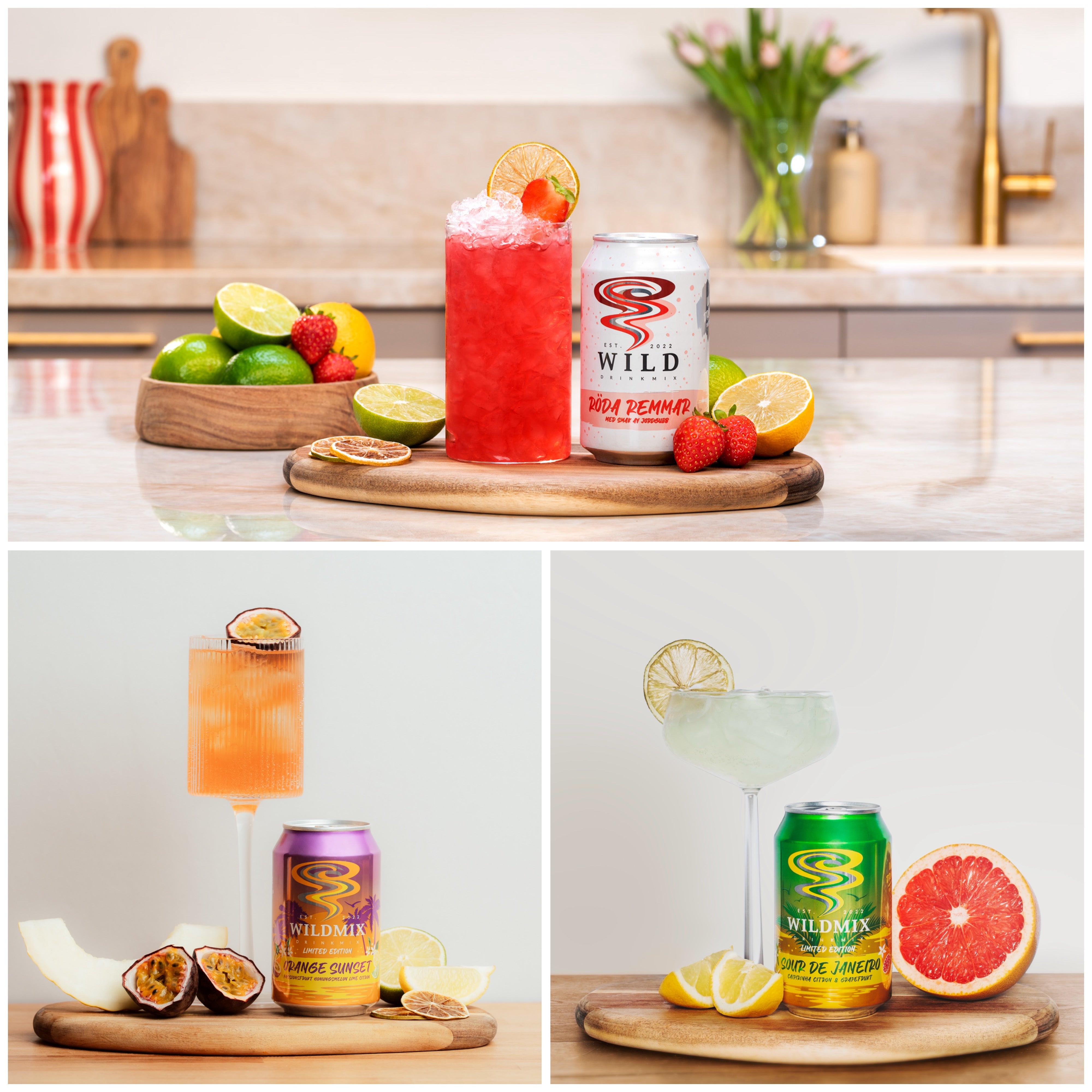 Mixat sommar 6-pack: Sour de Janiero, Orange Sunset, Röda Remmar