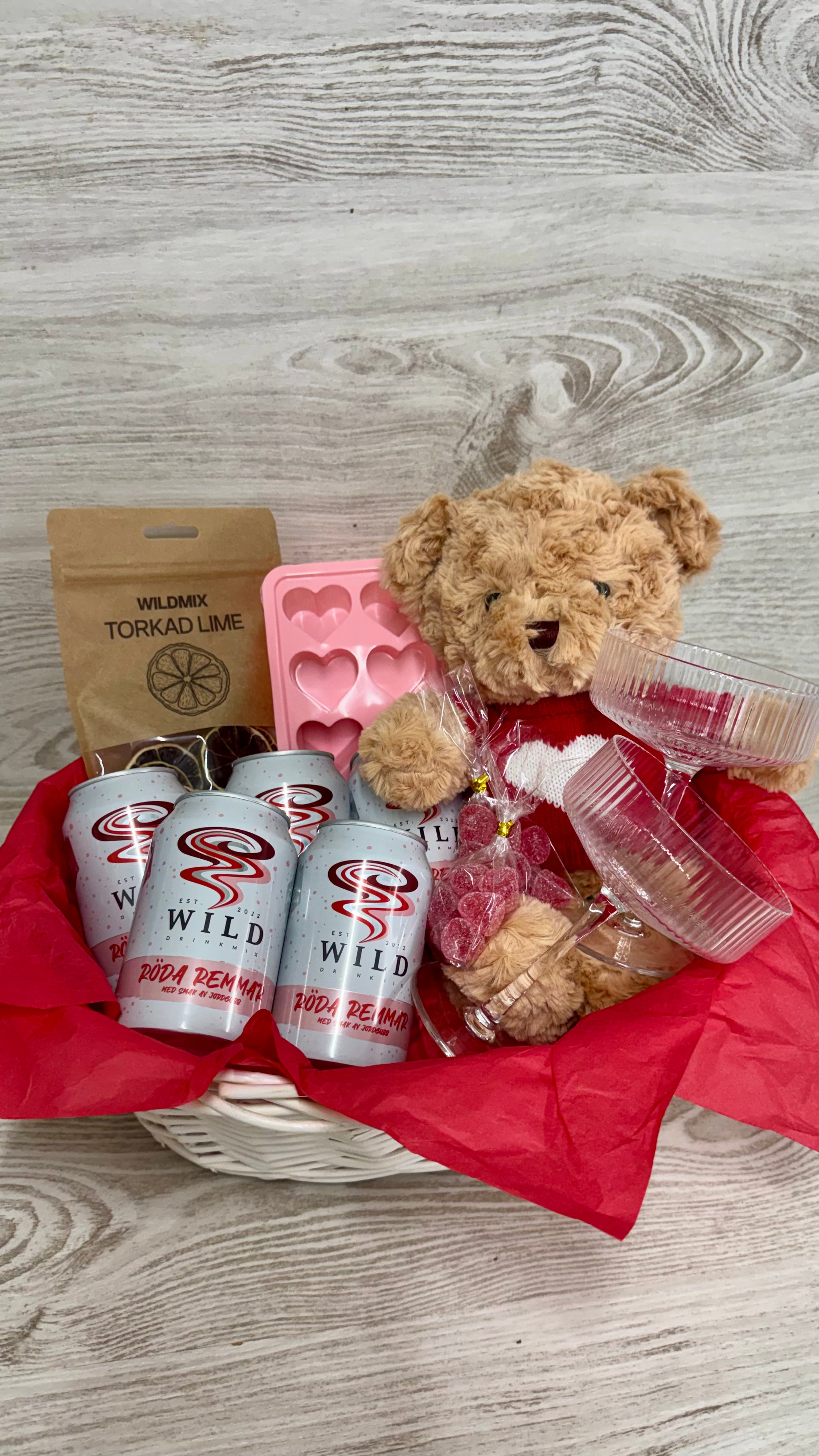 Alla hjärtans dag - korg (Stor)